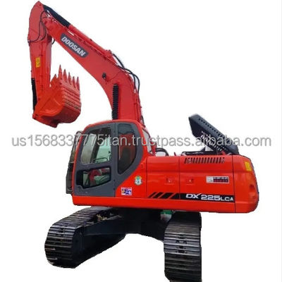 Excavateur Doosan DX225 DH225 exporté avec de faibles heures de travail et un poids de fonctionnement élevé