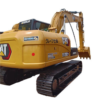 CAT 312 312D Excavateur d'occasion 1 M3 Capacité de seau 12000 KG Poids de la machine Originaire du Japon