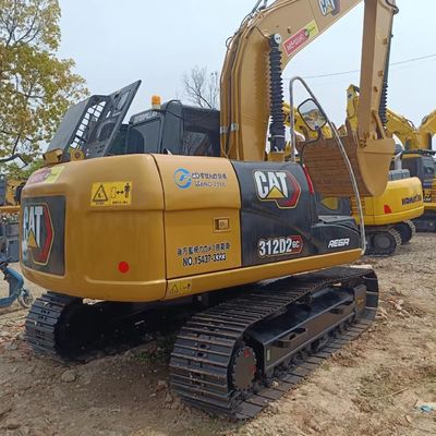 Cat312D2GC Excavatrice de chenille utilisée 12 tonnes Machines de déplacement de terre de taille moyenne Année 2016
