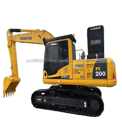 20000 kg Poids de la machine Originale Japon Komatsu PC200 Excavateur hydraulique à rampe