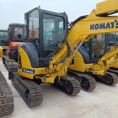Mini-excavatrice de 3 tonnes utilisée Komatsu PC30MR avec au mieux une vanne hydraulique d'origine