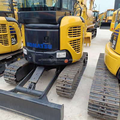 Mini-excavatrice de 3 tonnes utilisée Komatsu PC30MR avec au mieux une vanne hydraulique d'origine