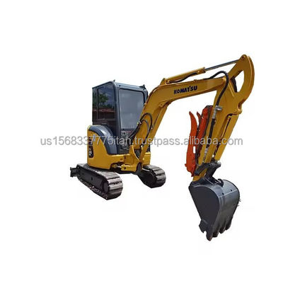 3000 KG Excavateur hydraulique d'occasion Croiseur Komatsu PC30MR avec pompe hydraulique d'origine