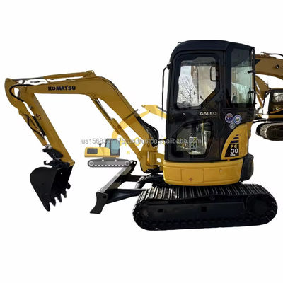 Mini-excavatrice hydraulique Komatsu PC30MR avec soupape hydraulique d'origine