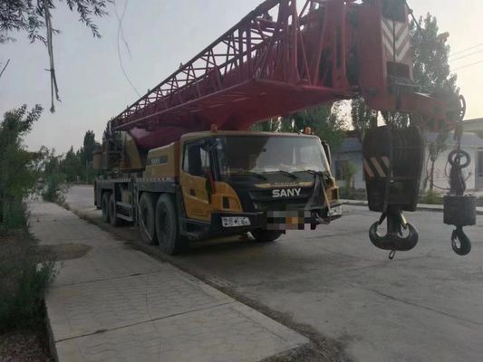 Excellente performance utilisée SANY grue de 80 tonnes avec des heures de travail réduites et max. hauteur de levage 4,5 m