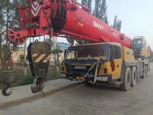 Excellente performance utilisée SANY grue de 80 tonnes avec des heures de travail réduites et max. hauteur de levage 4,5 m