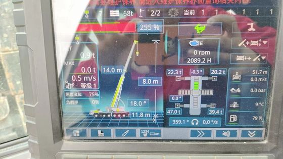 Une grue de 200 tonnes utilisée Zoomlion avec 4,5 max.