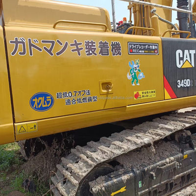 Excavateur Caterpillar 349 en bon état avec 225 kW et pompe hydraulique d'origine