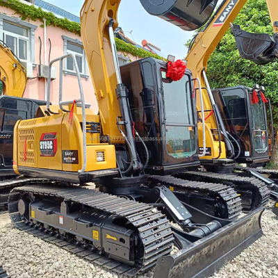 36 kw SANY Sy95c Excavateur avec une capacité de seau de 0,38 M3 et une pompe hydraulique ISUZU Kawasaki