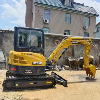 20.4kw Excavateur Sany SY35U utilisé Excellent état et avec soupape hydraulique d'origine