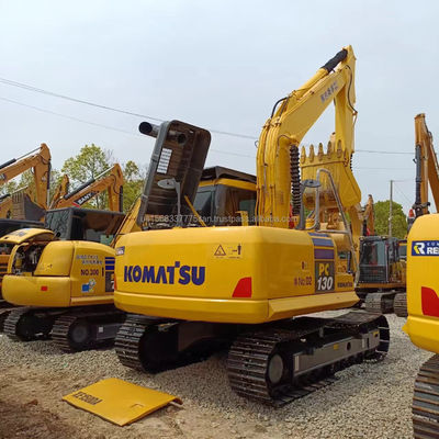 Shanghai bonne excavatrice utilisée Komatsu PC130 avec 13000 KG de poids et 48 kW de puissance