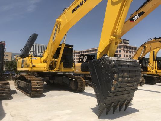 Excavateur PC450 Komatsu d'occasion avec capacité de seau de 2M3 et soupape hydraulique d'origine