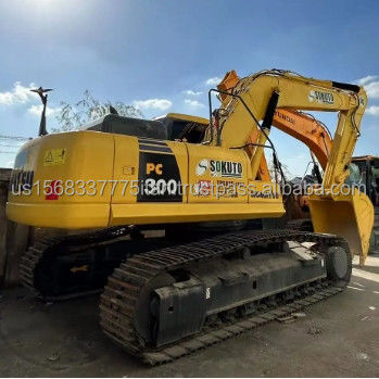 Excavateur Komatsu de 30 tonnes PC300-7 PC300-8 Excavateur d'occasion avec soupape hydraulique d'origine