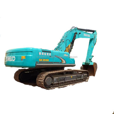Excavateur Kobelco SK350 d'occasion avec soupape hydraulique d'origine et bonne performance