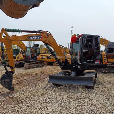 Excavateur Sany SY60C d'occasion avec cylindre hydraulique d'origine et excellente performance