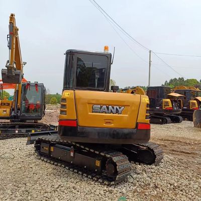 Petite machine de construction Sany SY60C Excavateur d'occasion avec une capacité de seau de 0,25 M3