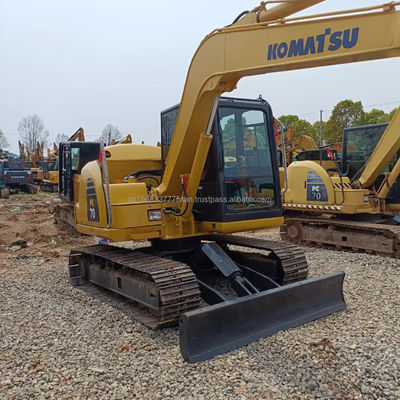 Cylindre hydraulique d'origine Komatsu PC70 Excavateur d'occasion 7000 kg Poids de la machine