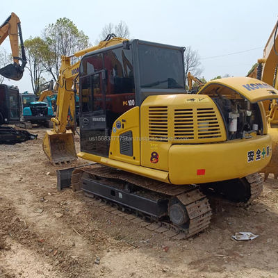 Shanghai utilisé excavateur Komatsu PC100 machine de creusement 10 tonnes de poids de fonctionnement pour votre