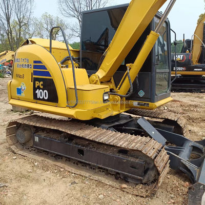 Shanghai utilisé excavateur Komatsu PC100 machine de creusement 10 tonnes de poids de fonctionnement pour votre