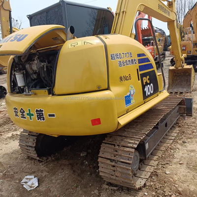 Shanghai utilisé excavateur Komatsu PC100 machine de creusement 10 tonnes de poids de fonctionnement pour votre