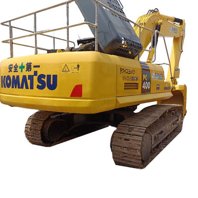 Excavateur Komatsu PC400 d'occasion 40T avec vanne hydraulique d'origine et peu d'heures de travail