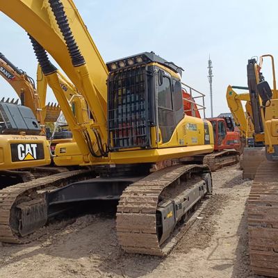 Excavateur Komatsu PC400 d'occasion 40T avec vanne hydraulique d'origine et peu d'heures de travail