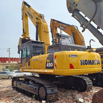 Excavatrice utilisée Komatsu PC450-7 avec capacité de seau 2M3 et soupape hydraulique d'origine