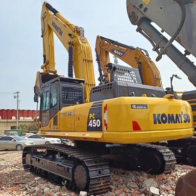 Excavateur japonais de 45 tonnes utilisé Komatsu PC450 avec vanne hydraulique d'origine