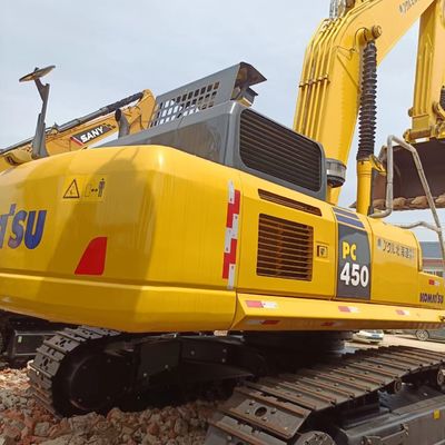 Excavateur japonais de 45 tonnes utilisé Komatsu PC450 avec vanne hydraulique d'origine