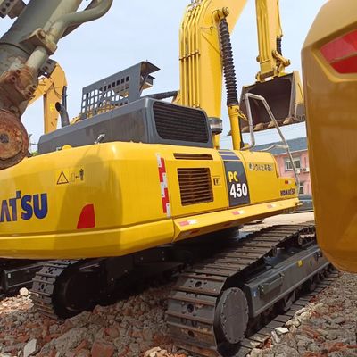 Excavateur japonais de 45 tonnes utilisé Komatsu PC450 avec vanne hydraulique d'origine