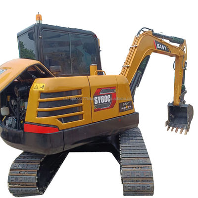 Excavateur Sany d'occasion 7 tonnes avec cylindre hydraulique d'origine 0,28 M3 capacité de seau
