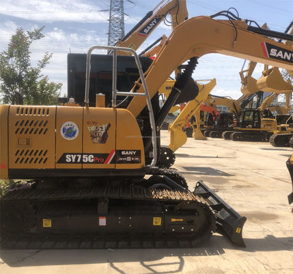 Utilisé Sany Sy 75c Pro Excavator 7500 KG Poids de la machine