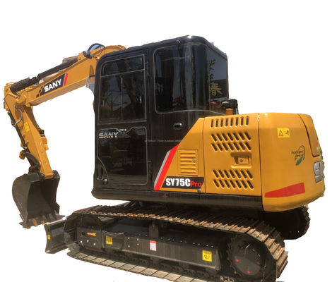 Excavateur SANY SY75C Pro d'occasion, machine de construction hydraulique de haute performance