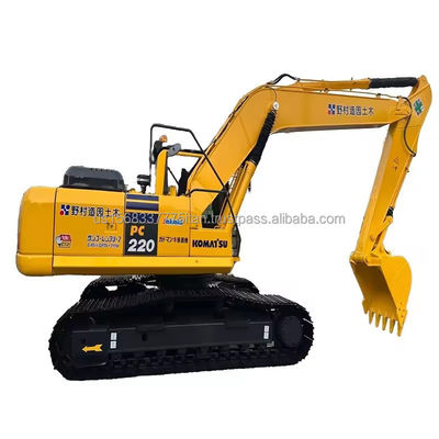 Grande performance Komatsu PC 220 Excavateur hydraulique à rampe avec 1,2 M3 de capacité de seau
