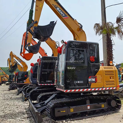 Excavateur SANY SY75C en excellent état de fonctionnement avec construction durable