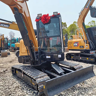 Excavateur Sany SY60C d'occasion avec une capacité de seau de 0,28 M3 et un poids de machine de 6000 kg