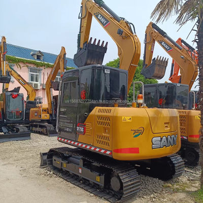 Pompes hydrauliques d'origine 2016 Sany Sy 75c Mini-excavatrice d'occasion Grande performance