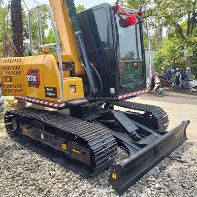 Pompes hydrauliques d'origine 2016 Sany Sy 75c Mini-excavatrice d'occasion Grande performance