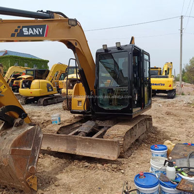 Excavateur Sany Sy 75cpro d'occasion avec soupape hydraulique d'origine et 0-2000 heures de travail