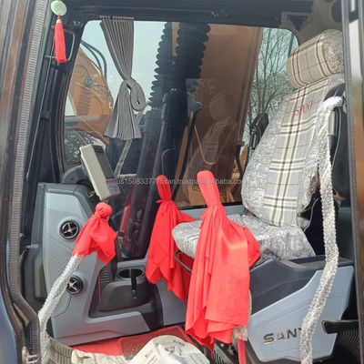 Excavateur Sany SY135C d'occasion avec une capacité de seau de 0,6 M3 et une soupape hydraulique d'origine