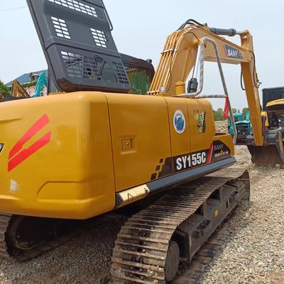 0.55M3 capacité de seau utilisé Sany SY155C excavateur pour les travaux miniers en parfait état