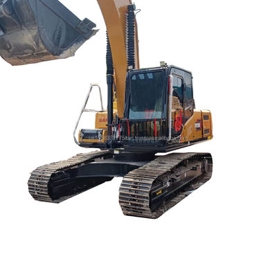 Excavateur Sany SY215C d'occasion avec une capacité de seau de 1,2 M3 et une soupape hydraulique originale