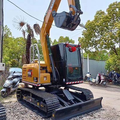 Sany SY75C Pro Excavateur amphibie 7 tonnes Poids d'exploitation Unité utilisée avec compétitif