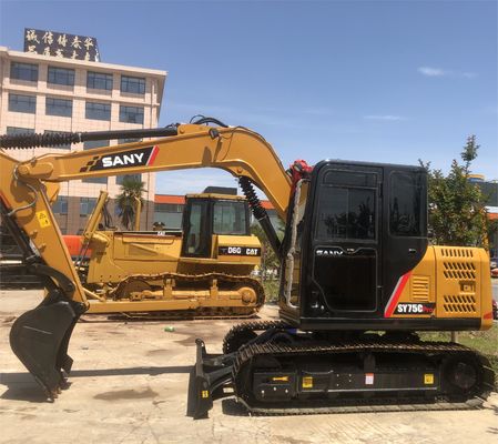 SANY SY75C Pro Excavator 7 tonnes Poids de fonctionnement Pompe hydraulique d'origine et unité utilisée