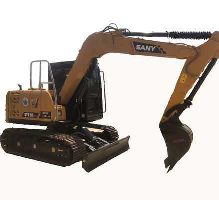 41.1 kw Moteur SANY SY75C Pro Excavator Excellente performance de travail garantie