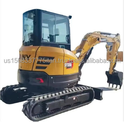 Excavatrice miniature SANY SY35U avec moteur ISUZU à faible temps de travail et poids de fonctionnement de 3,5 tonnes