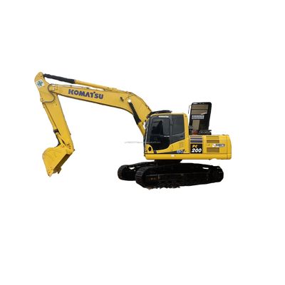 Excavateur de 20 tonnes Komatsu PC200 avec 195kw de puissance Excavateur hydraulique à rampe japonais utilisé