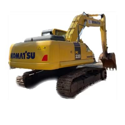 Excavateur Komatsu PC220 japonais d'origine Excavateur hydraulique à rouleaux d'occasion