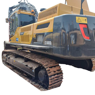 Excavateur VOLVO EC480DL d'occasion avec capacité de seau de 3,8 M3 et cylindre hydraulique d'origine