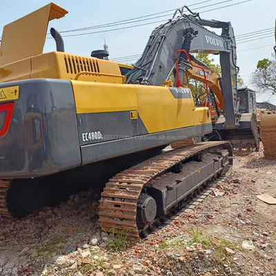 Excavateur VOLVO EC480DL d'occasion avec capacité de seau de 3,8 M3 et cylindre hydraulique d'origine